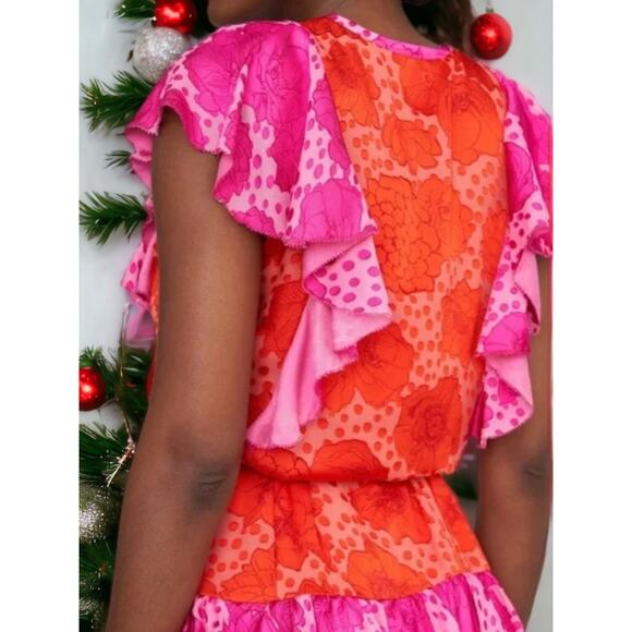 NWT - Revolve Le Superbe Aurora Flora Lil Flirt Dress Size: 2 - Picture 2 of 7